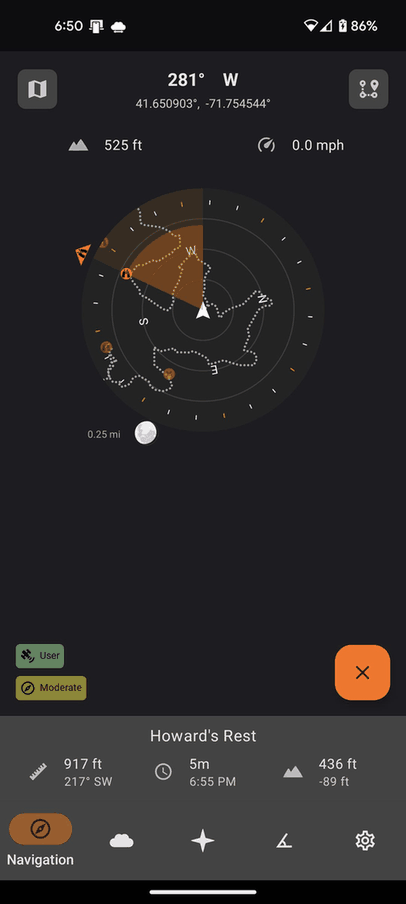 Trail Sense screenshot