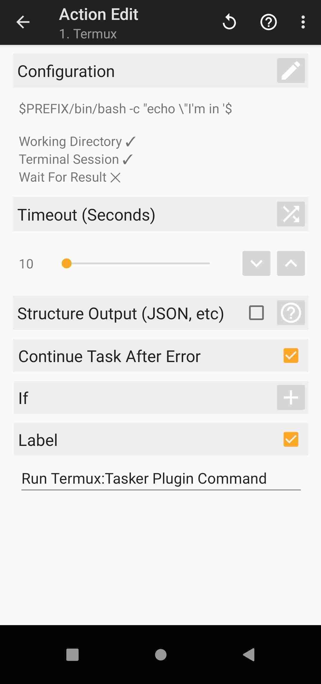Termux:Tasker screenshot