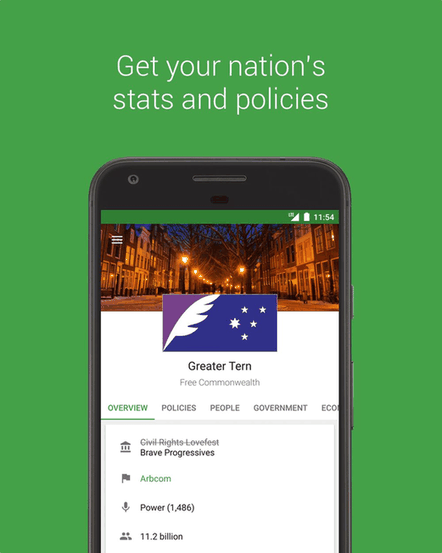 Stately for NationStates screenshot