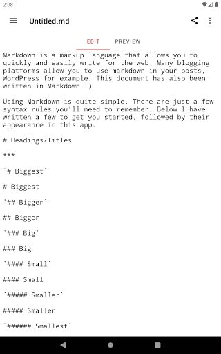 SimpleMarkdown screenshot