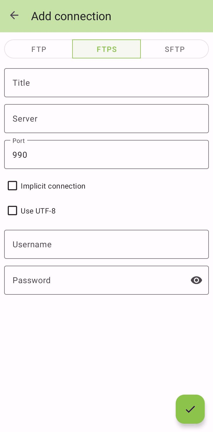 FTPClient screenshot