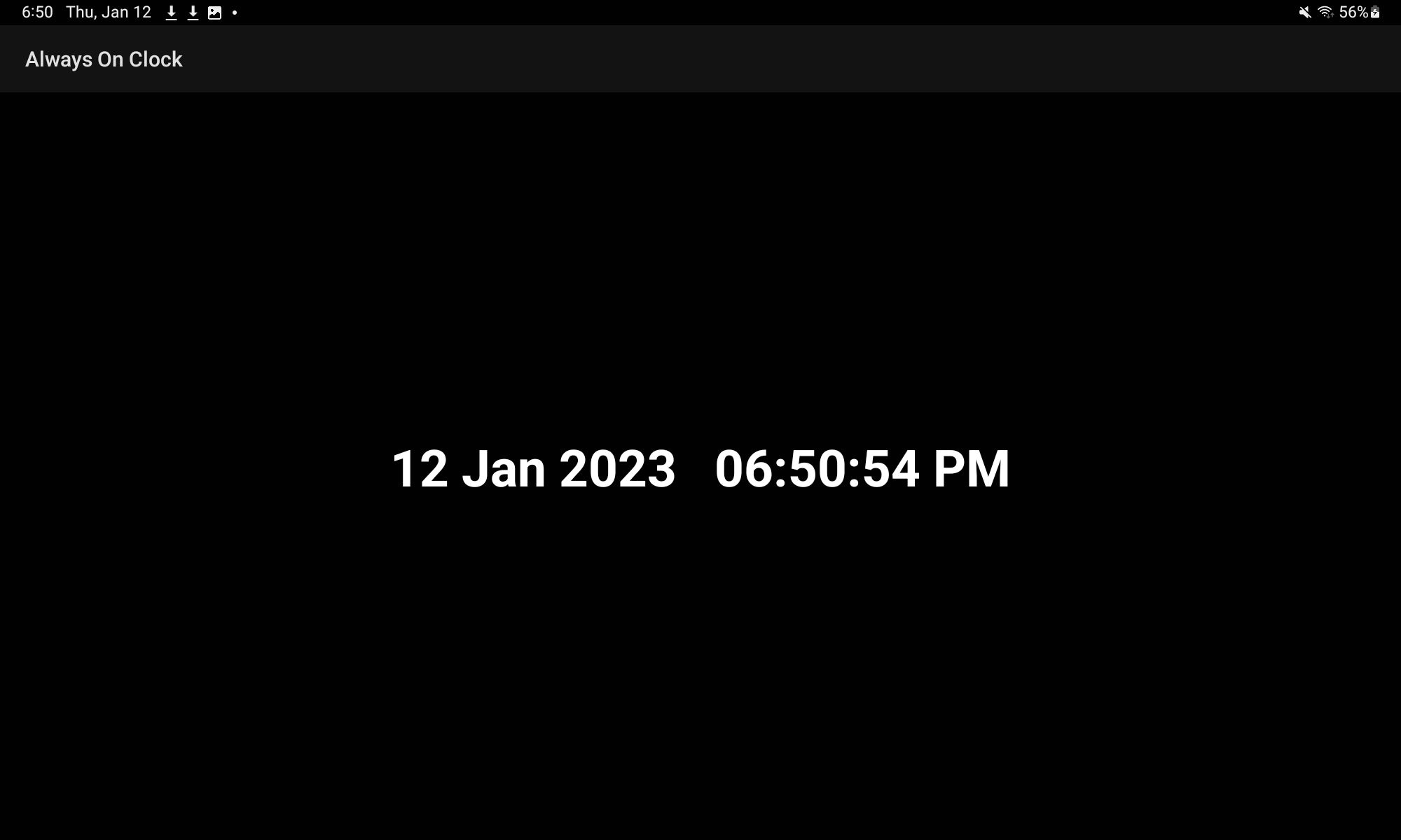 Always On Clock screenshot