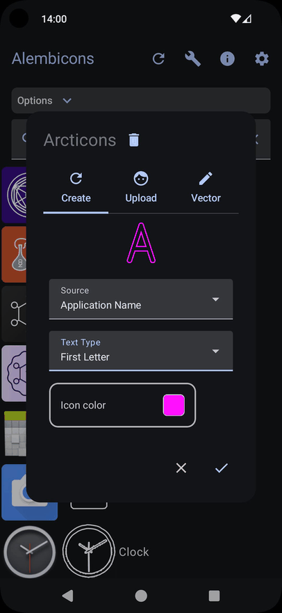 Alembicons screenshot