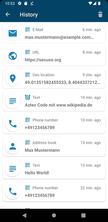 QR Scanner (PFA) screenshot