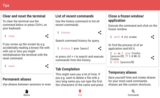 Linux Command Library screenshot