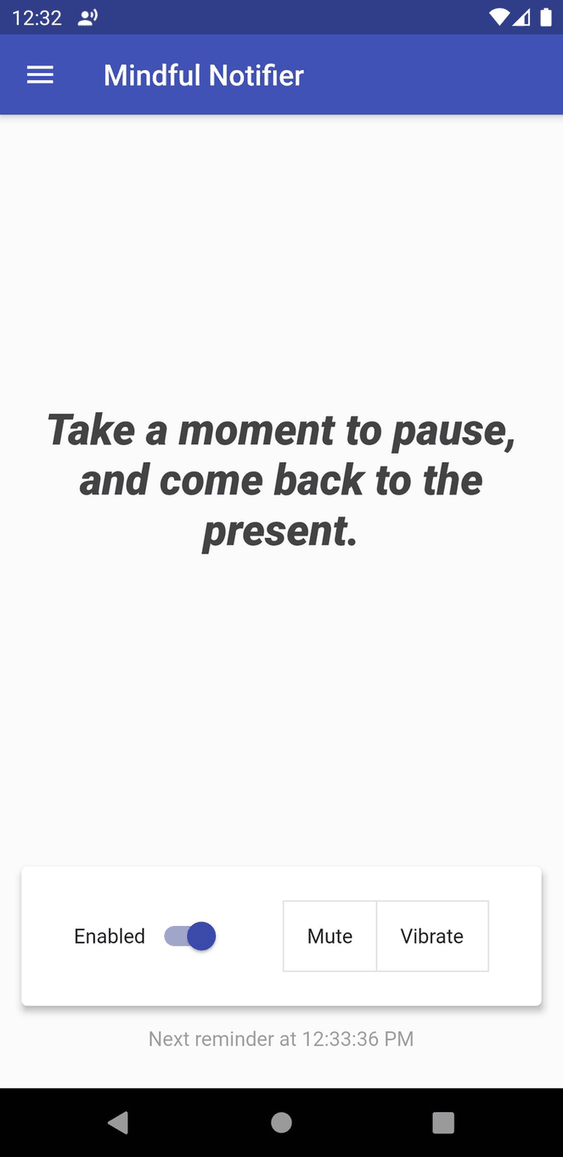 Mindful Notifier screenshot