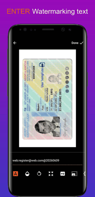 Watermarking screenshot