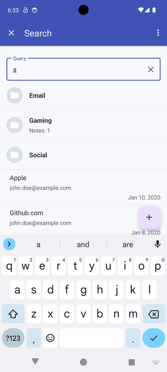 KeePassVault screenshot