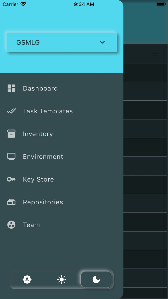 Ansible Sempahore Client screenshot