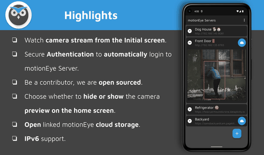 Motion Eye screenshot