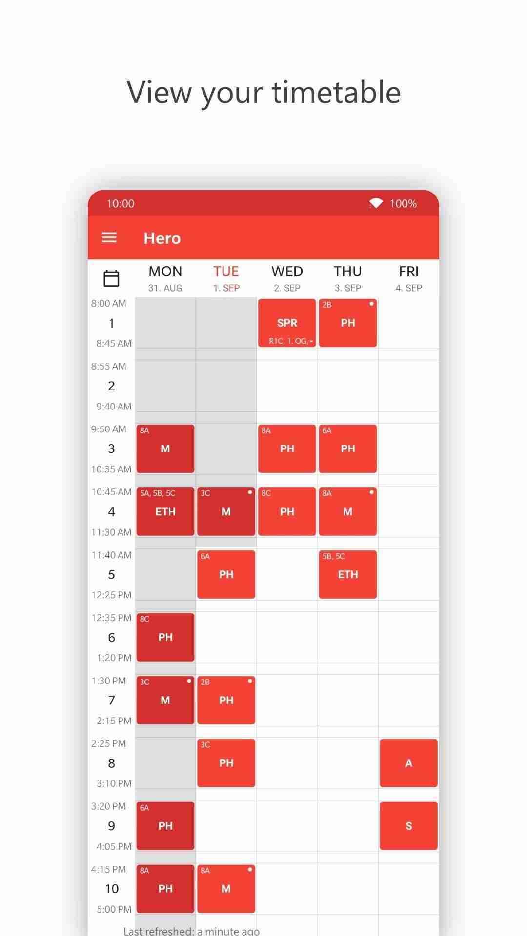 BetterUntis screenshot