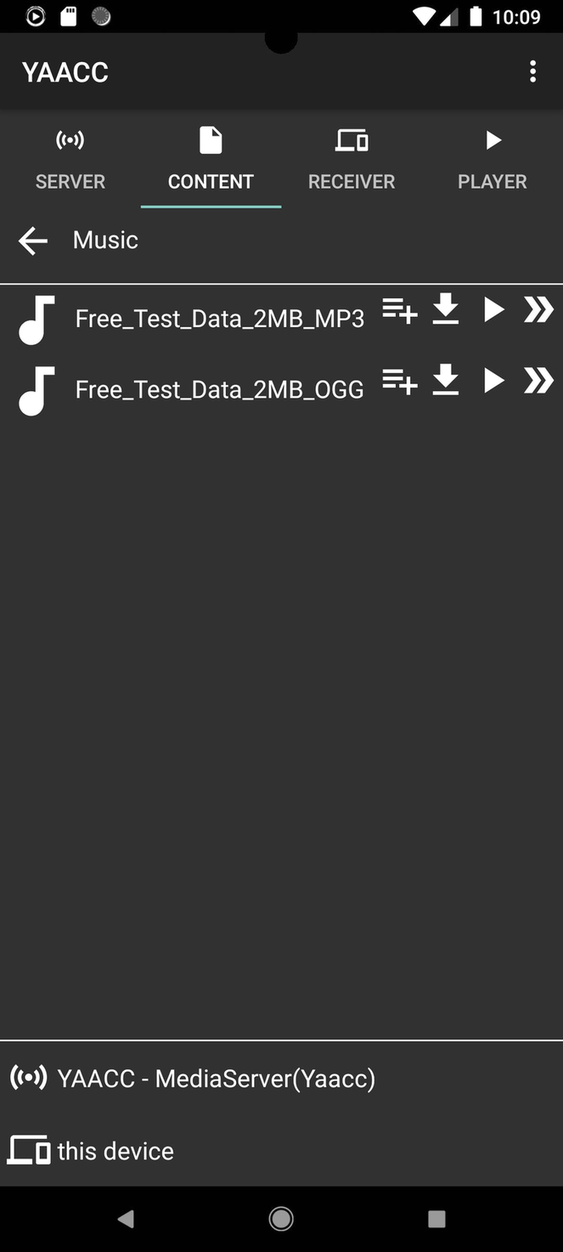 YAACC screenshot