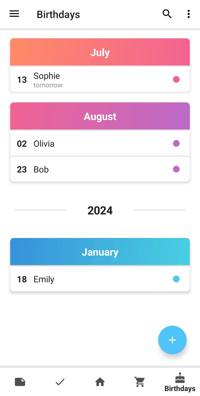 PocketPlan screenshot