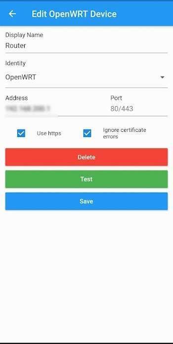 OpenWrt Manager screenshot