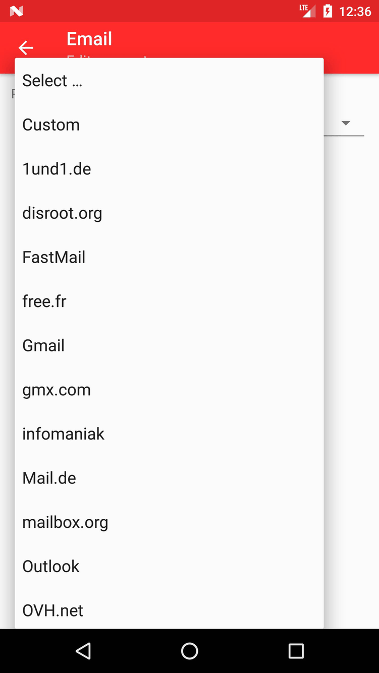 SimpleEmail screenshot