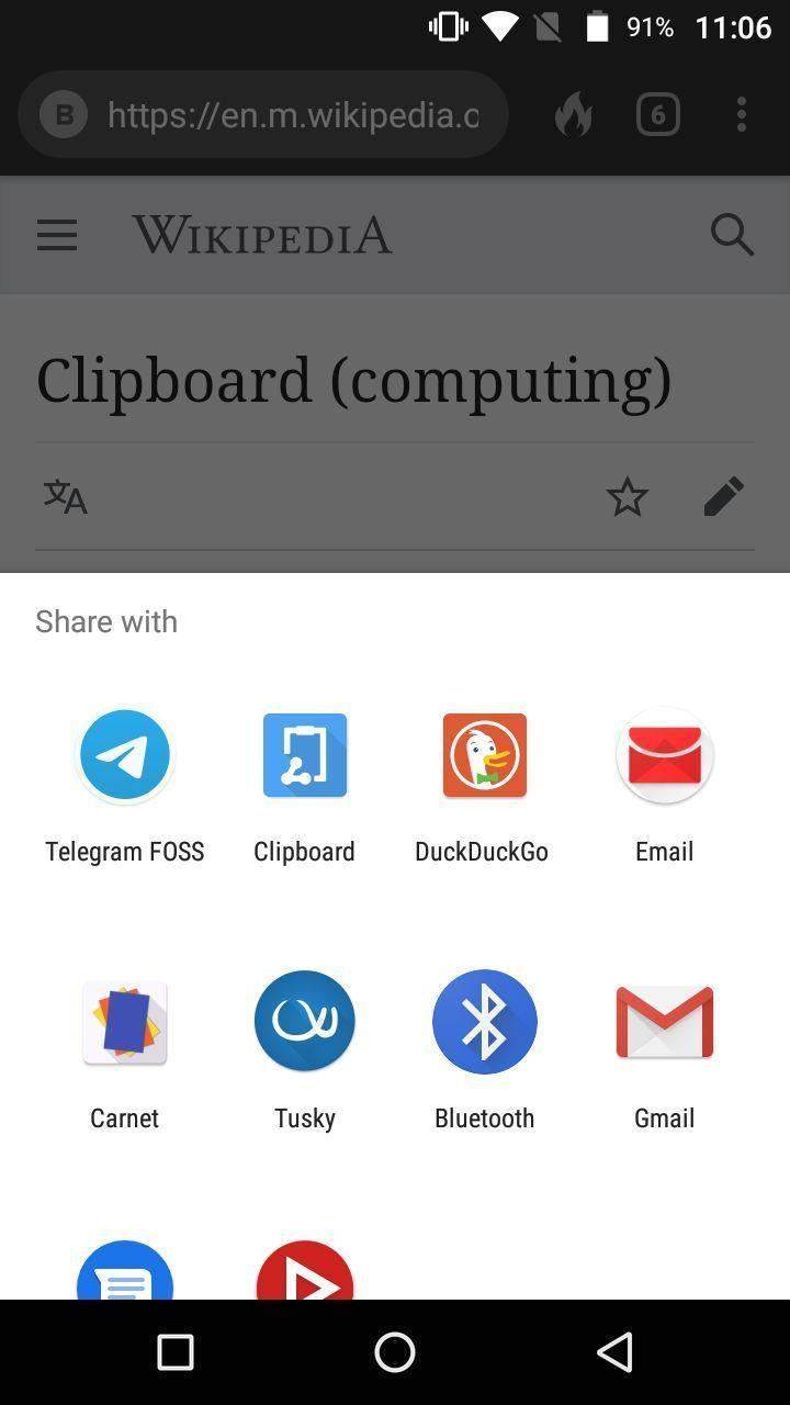 Share to Clipboard screenshot