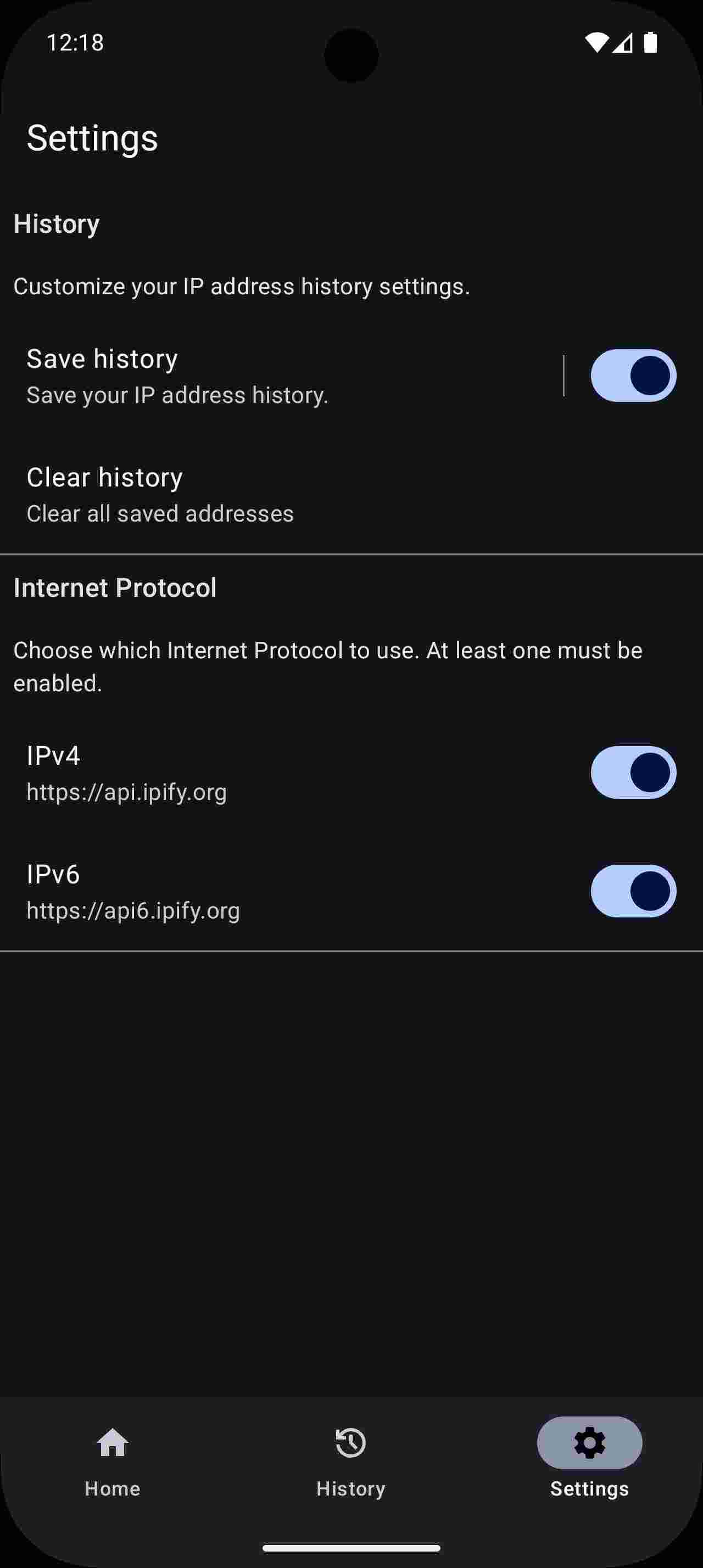 Find my IP screenshot