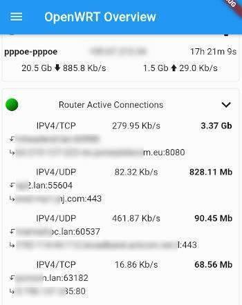 OpenWrt Manager screenshot