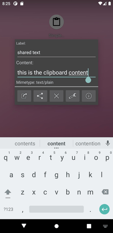Simple Clipboard Editor screenshot