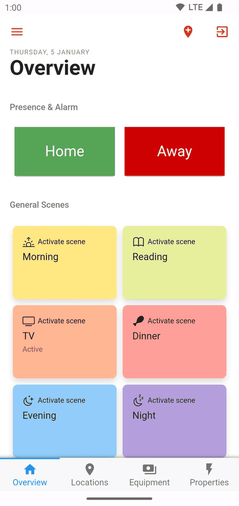 openHAB Beta screenshot