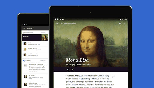 Wikipedia screenshot