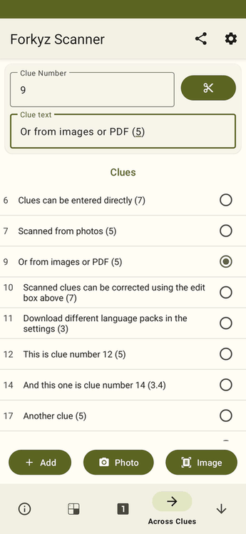 Forkyz Scanner screenshot