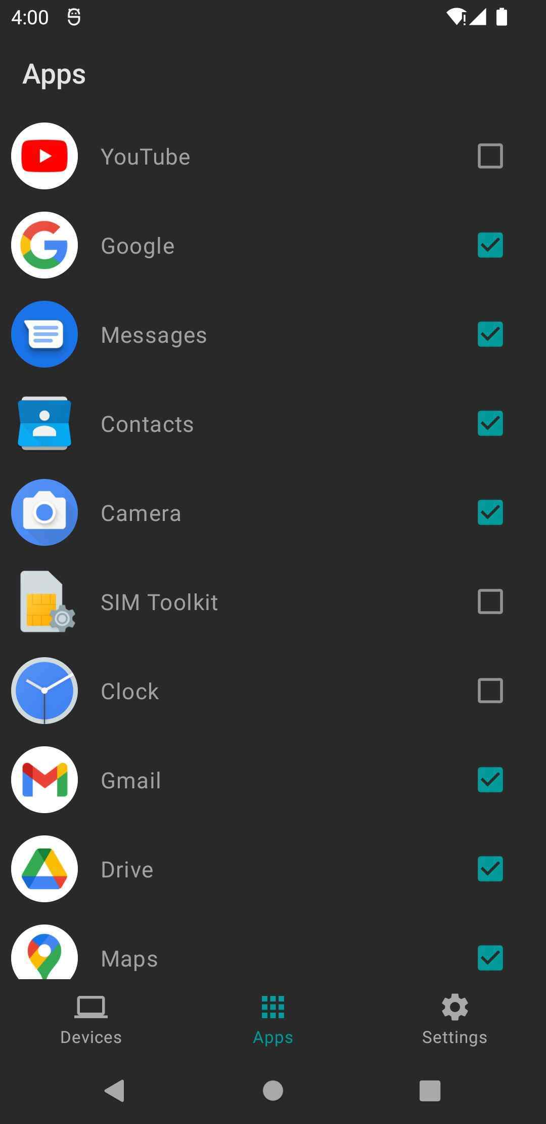 Android 2 Linux Notifications screenshot