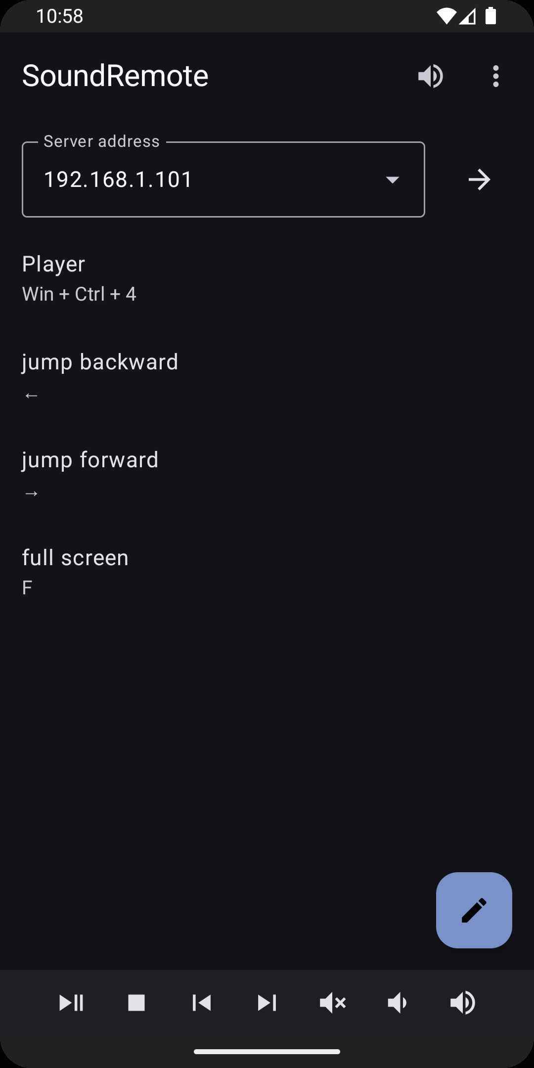 SoundRemote screenshot