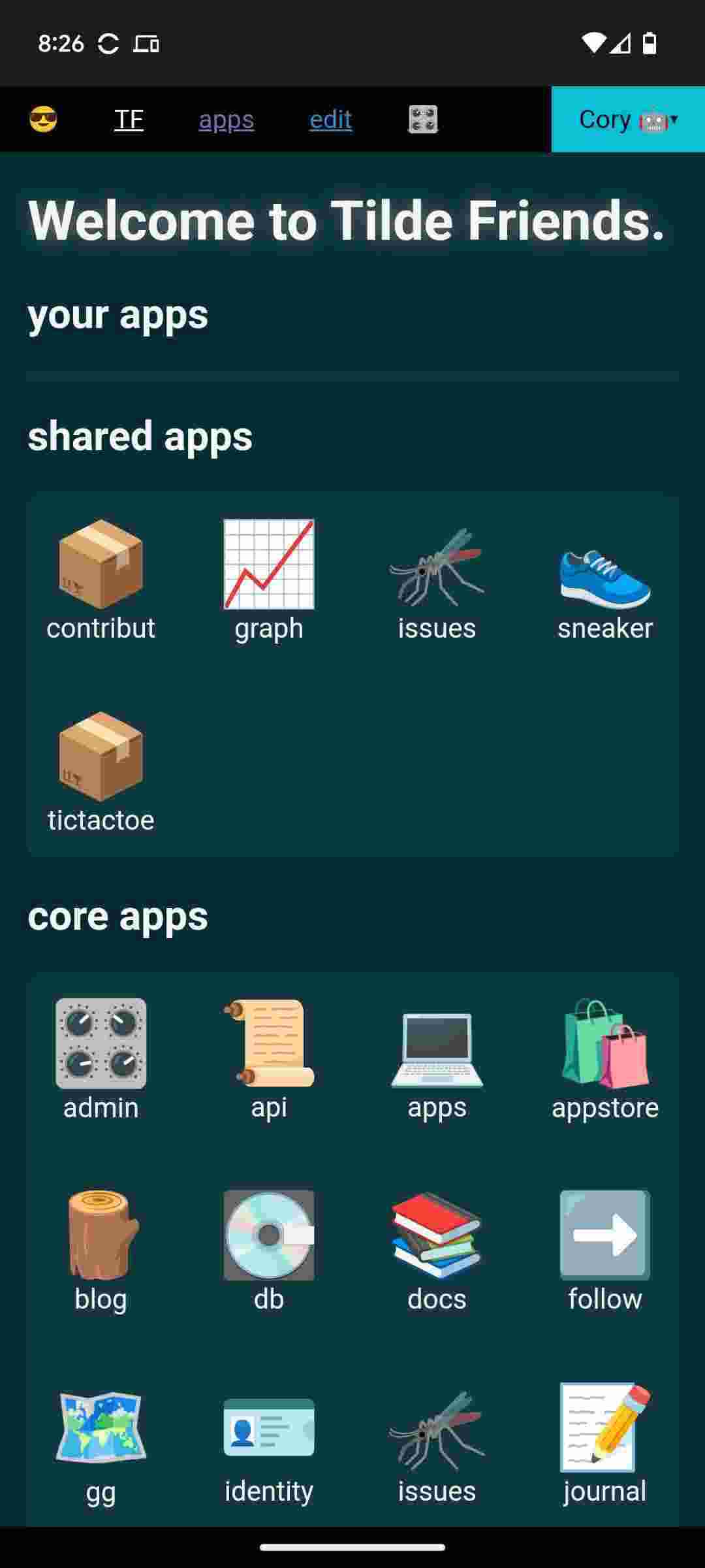 Tilde Friends screenshot