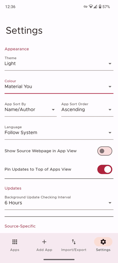 Obtainium screenshot