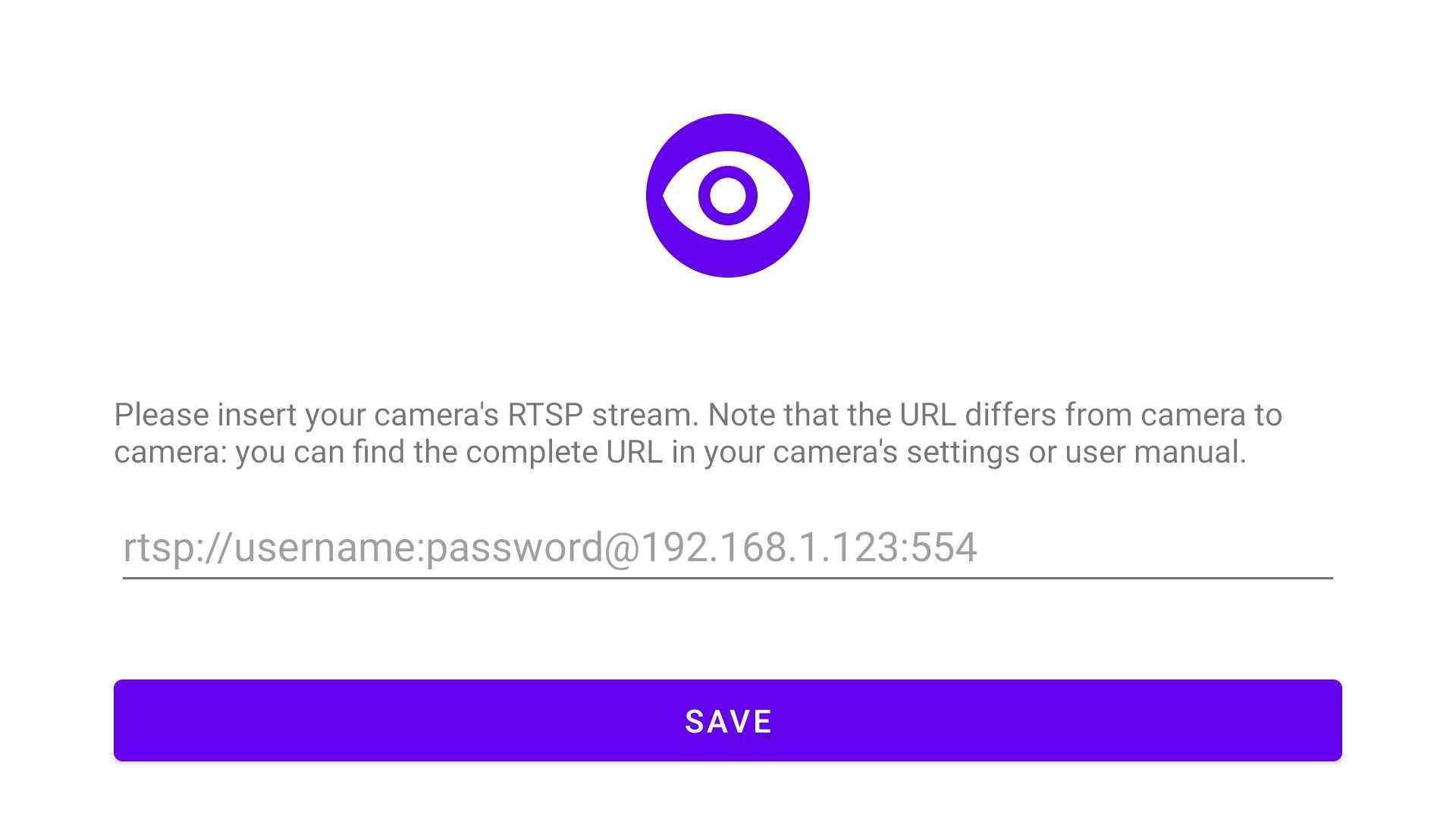 Ojo RTSP IP Camera viewer screenshot