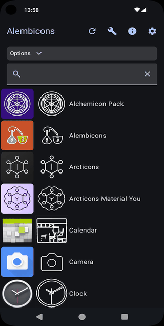 Alembicons screenshot