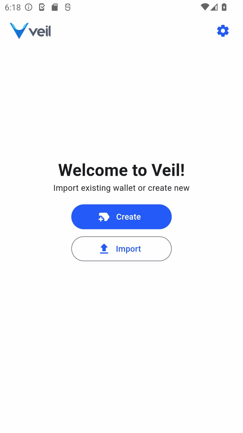Veil screenshot