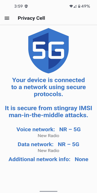 Privacy Cell screenshot