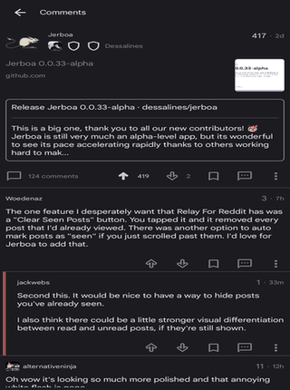 Jerboa for Lemmy screenshot