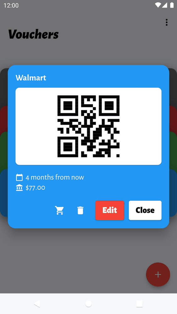 Voucher Vault screenshot