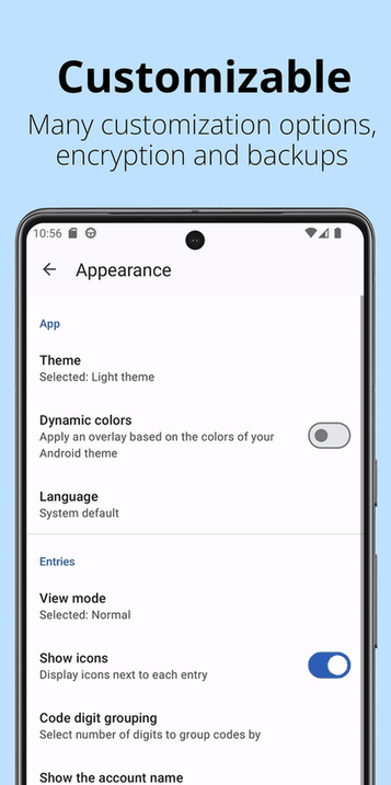 Aegis Authenticator screenshot