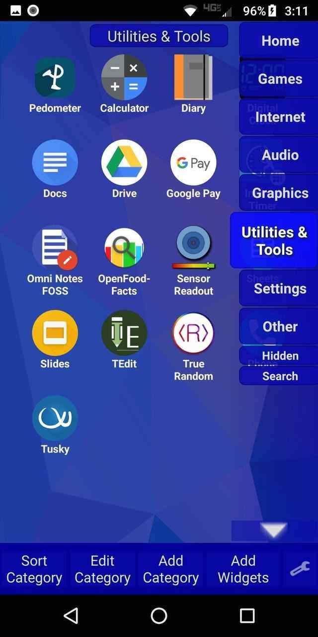 LaunchTime Homescreen screenshot