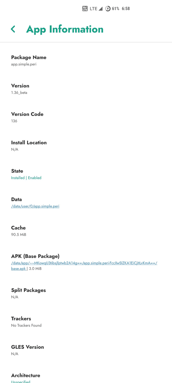 Inure App Manager (Trial) screenshot