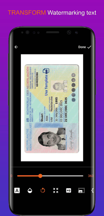 Watermarking screenshot