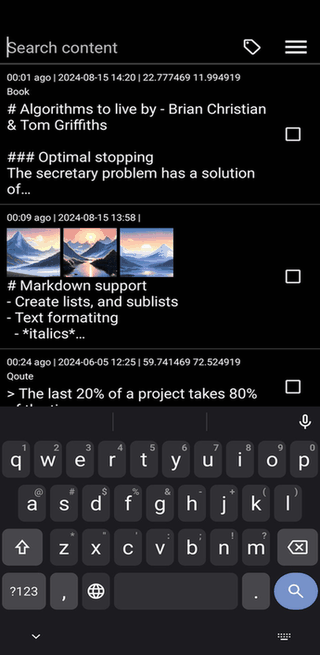 Journalize screenshot