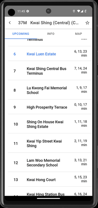 HK Transport screenshot