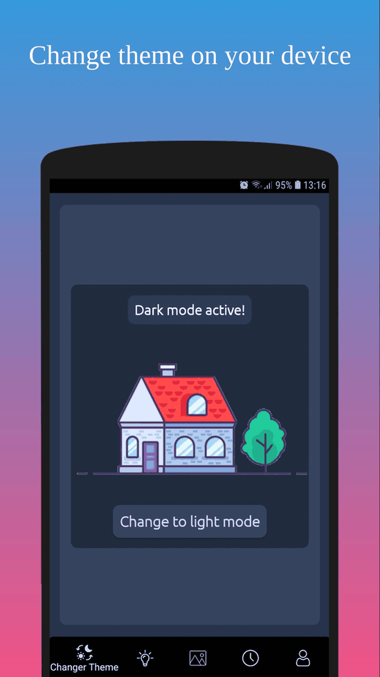 Dark theme screenshot
