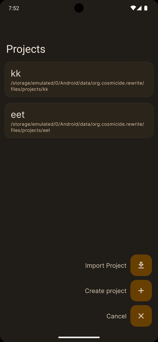 Cosmic IDE screenshot