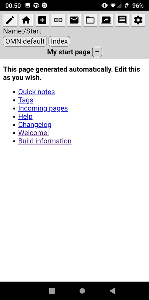 Open Markdown Notes (OMN) screenshot
