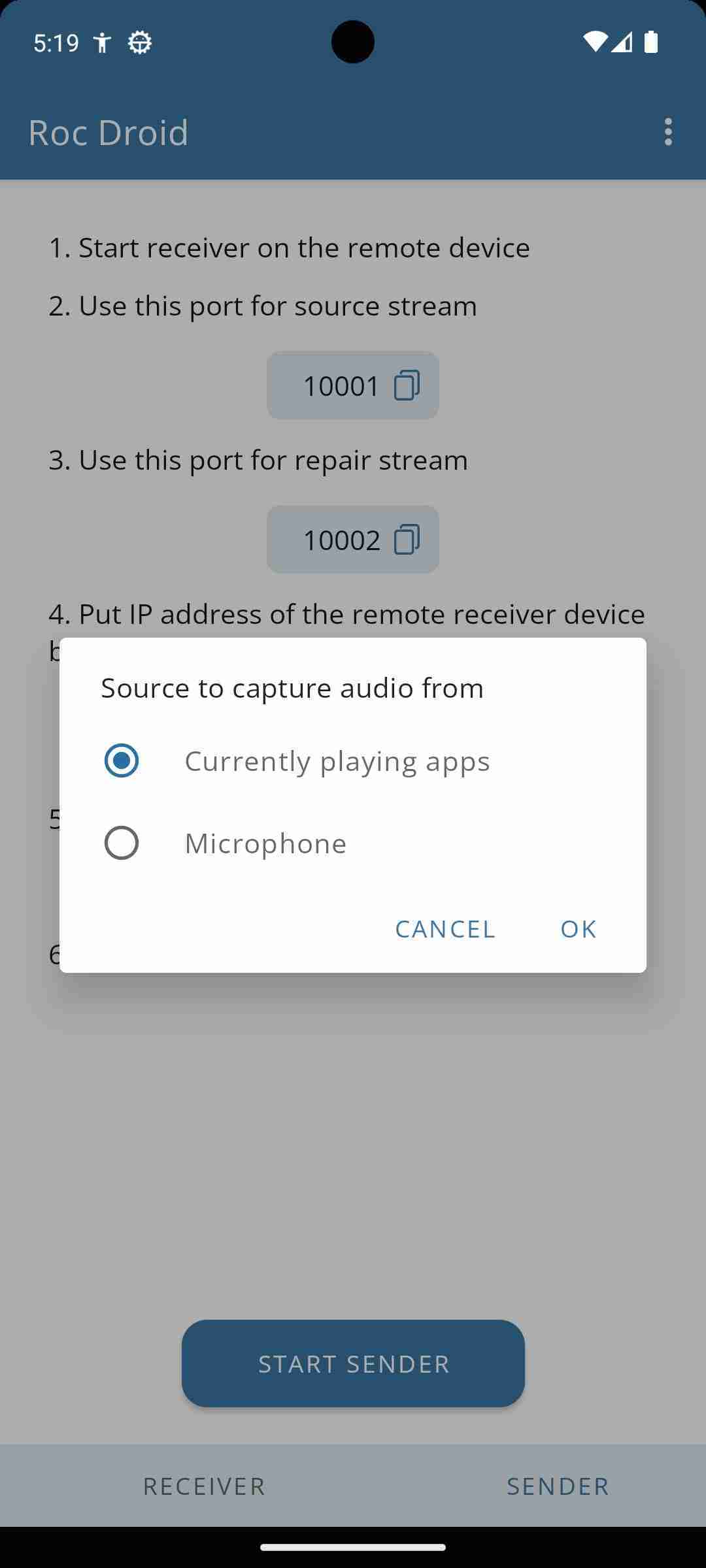 Roc Droid screenshot