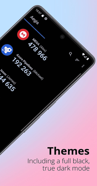 Aegis Authenticator screenshot