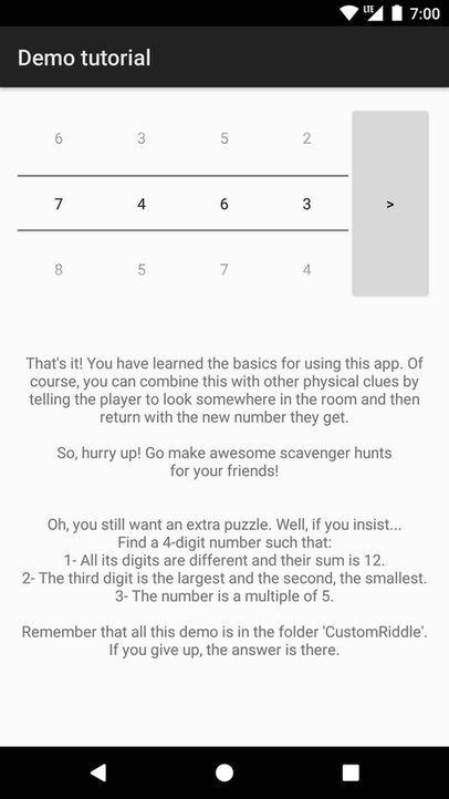 Custom Riddle Generator [small, no ads] screenshot