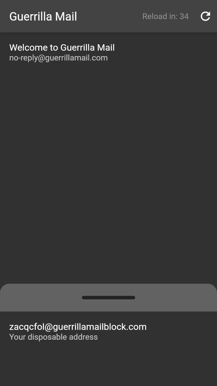 Guerrilla Mail screenshot