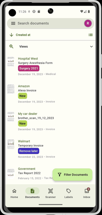 Paperless Mobile screenshot